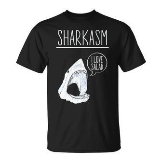 Sharkasm I Lovealad面白い皮肉なシャークスタジオ 長袖tシャツ Tシャツ - Kawaiitshirt