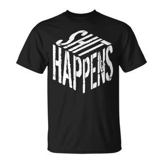 Shit Happens Nel Cubo Maglietta - Novitaregali