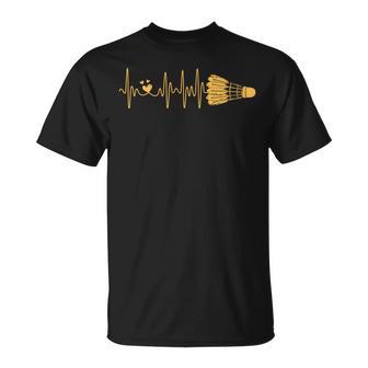 Shuttlecock バドミントン ハートビート メンズ レディース キッズ チームプレーヤー 長袖tシャツ Tシャツ - Kawaiitshirt