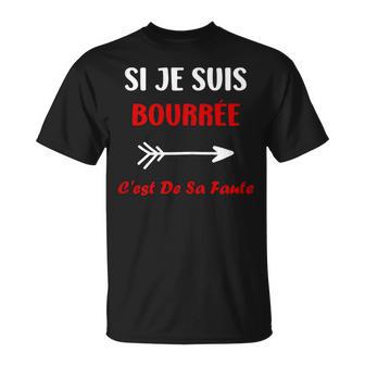 Si Jeuis Bourrée Oirée Alcool Humour Apéro Duo T-Shirt - Cadeauxyz