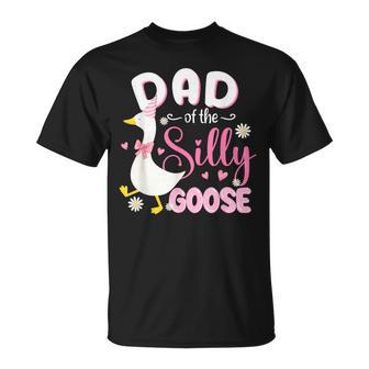 Silly Dad Goose Dad 1St Birthday Family Matching Party T-Shirt - Thegiftio UK