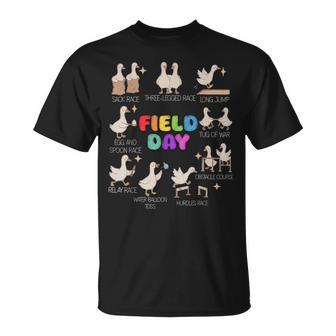Silly Goose Field Day Vibes School Teacher Matching Game Day T-Shirt | Mazezy