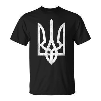 Símbolo De Tridente Ucraniano Tridente De Ucrania Camiseta unisex - Regaloses
