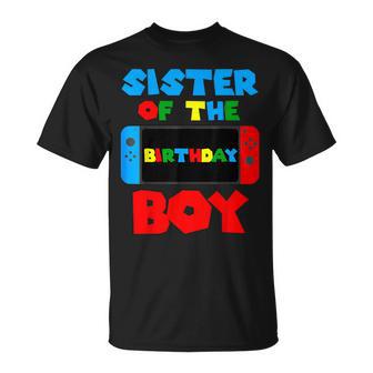 Sister Of The Birthday Boy Matching Video Game Birthday T-Shirt - Thegiftio UK