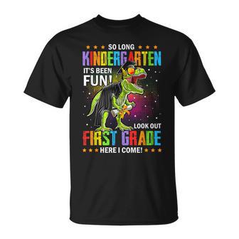 So Long Kindergarten Hello First Grade Graduation Boys Kids T-Shirt - Thegiftio UK