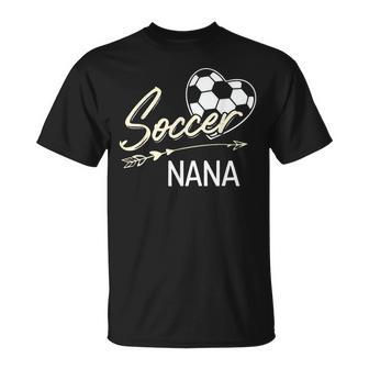 Soccer Nana Proud Grandma Soccer Love T-Shirt - Thegiftio