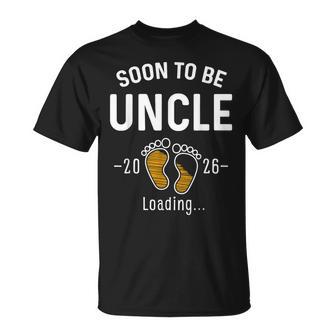 Soon To Be Uncle Est 2026 Loading First Time Uncle T-Shirt - Thegiftio UK