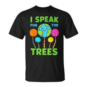 Speak Trees Earth Day Planet Awareness T-Shirt | Seseable UK
