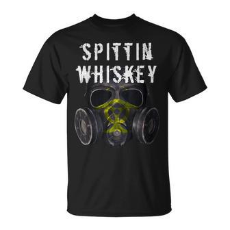 Spittin ウイスキー ガスマスク Tシャツ - Kawaiitshirt