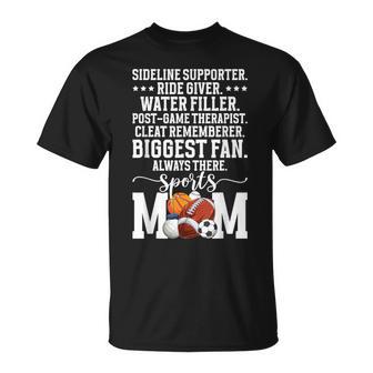 Sports Mom Definition Sport Mom Sports Mama Sports Mother T-Shirt - Monsterry