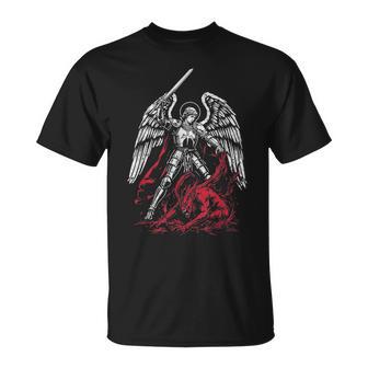 St Michel L'archange Batatan Catholique T-Shirt - Cadeauxyz