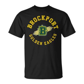 Suny Brockport Golden Eagles Retro Distressed T-Shirt - Monsterry