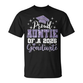 Super Proud Auntie Of 2026 Graduate Senior Graduation Family T-Shirt - Monsterry