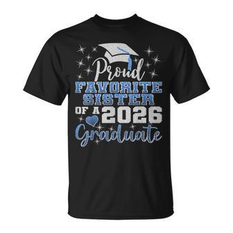 Super Proud Favorite Sister Of 2026 Graduate Senior Family T-Shirt - Monsterry