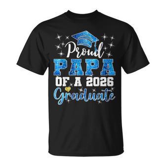 Super Proud Papa Of 2026 Graduate Senior Graduation Family T-Shirt - Monsterry
