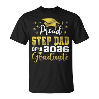 Super Proud Step Dad Of 2026 Graduate Graduation Family T-Shirt - Thegiftio UK