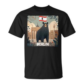 Superbe Costume Graphique D'ours De Berlin T-Shirt - Cadeauxyz