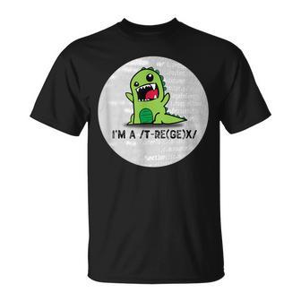 T-Regex Un Dinosaurio T-Rex Que Escribe Regex Camiseta unisex - Regaloses
