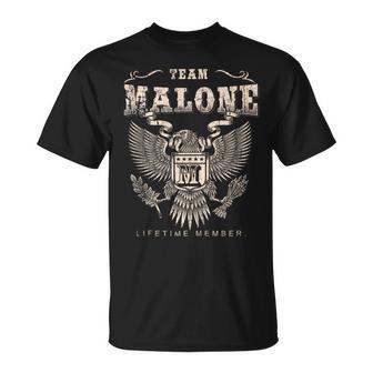 Team Malone Family Name Lifetime Member T-Shirt | Seseable UK