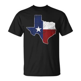 Texas State Map Flag Of Texas Pride Native Distressed T-Shirt - Thegiftio UK