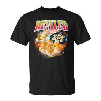 Thanksgiving Deviled Eggs Bootleg 90'S Rap Rock Vintage T-Shirt - Monsterry