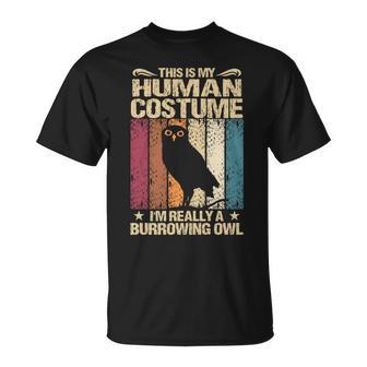 This Is My Human コスチューム I'm Really A Burrowing Owl 長袖tシャツ Tシャツ - Kawaiitshirt