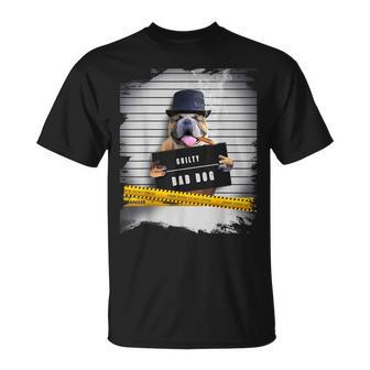 Thug Dog Taza Con Diseño De Bulldog Gangster Camiseta unisex - Regaloses