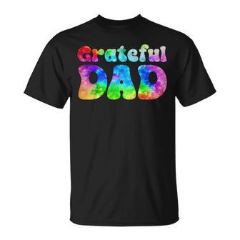 Tie Dye Dad Retro Distressed Grateful Dad Father's Day T-Shirt - Thegiftio UK