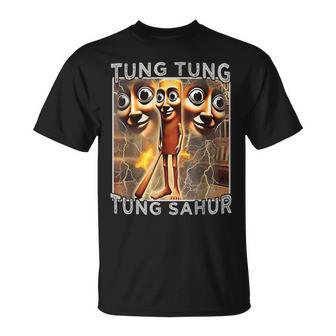 Tung Tung Tung Sahur Italian Meme Brainrot T-Shirt | Mazezy