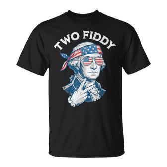 Two Fiddy 250 George Washington 4Th Of July T-Shirt - Thegiftio UK