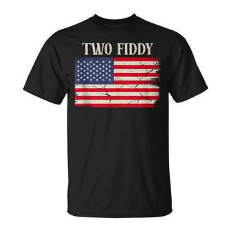 Two Fiddy 250Th Anniversary 4Th Of July T-Shirt - Thegiftio UK