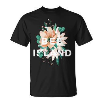 Tybee Island Motif Floral Fleur De Géorgie T-Shirt - Cadeauxyz