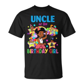 Uncle Of Birthday Girl Gracie Birthday Dolls Girl Party T-Shirt - Monsterry