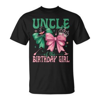 Uncle Of The Birthday Girl Matching Witch Family Bday Part T-Shirt | Mazezy