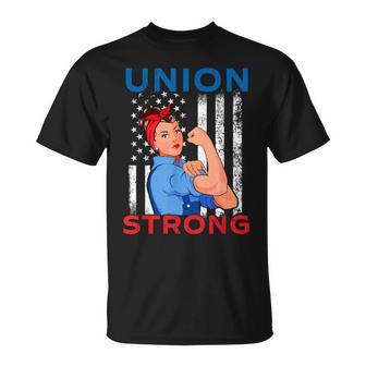 Union Strong Labor Day Skilled Union Worker T-Shirt - Thegiftio UK