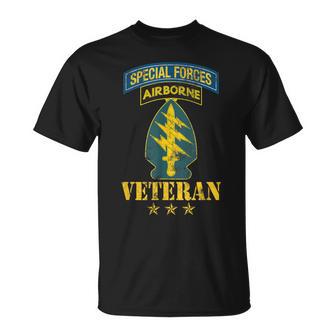 Us Special Forces Airborne Ranger Military Patriotic Grandpa T-Shirt - Monsterry