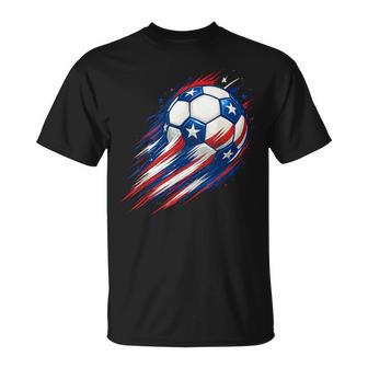 Usa Flag Soccer Kids Boys T-Shirt - Thegiftio UK