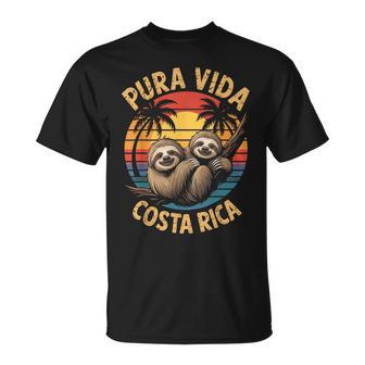 Vacaciones Tropical Puraida Perezoso Costa Rica Camiseta unisex - Regaloses