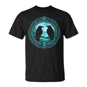 Valknutalknut Runas De Cuervos Dealhalla Camiseta unisex - Regaloses