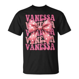 Vanessa Lazo De Coqueta Con Nombre Estético Para Es Y Niñas Camiseta unisex - Regaloses
