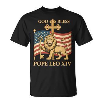 Vatican Pope Leo Xiv God Bless Pope Leo Xiv Tシャツ - Kawaiitshirt