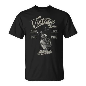 Vélo Classiqueintage Depuis 1986 Moto 36E Motard T-Shirt - Cadeauxyz
