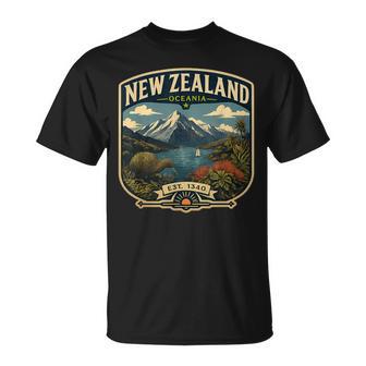 Viaje Familiar A Nueva Zelanda Oceaníaacaciones En Nueva Zelanda Camiseta unisex - Regaloses