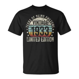 Vintage 1933 Limited Edition Legendary Awesome Epic 1933 Tシャツ - Kawaiitshirt