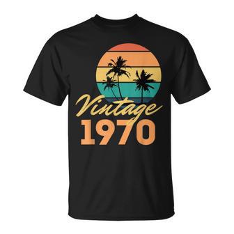 Vintage 1970 Nació Cumpleaños Retro Camiseta unisex - Regaloses