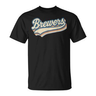 Vintage Graphic Brewers Last Name Lover Throwback Retro T-Shirt - Monsterry