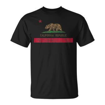 Vintage California Republic Flag ビンテージ・スタイルカリフォルニア共和国旗 Tシャツ - Kawaiitshirt