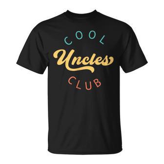 Vintage Cool Uncles Club Best Uncle Ever Retro Father Day T-Shirt - Thegiftio