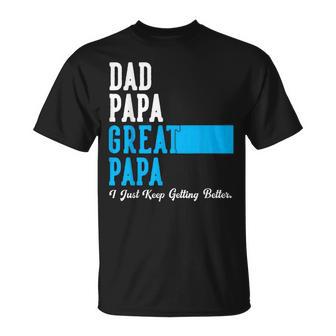 Vintage Dad Papa Great Papa Father's Day Birthday T-Shirt - Thegiftio UK
