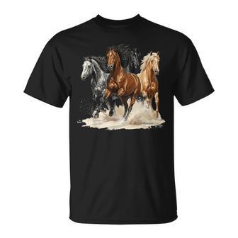 Vintage Horse Animal Equestrian Horse Lover Horses Graphic T-Shirt | Mazezy